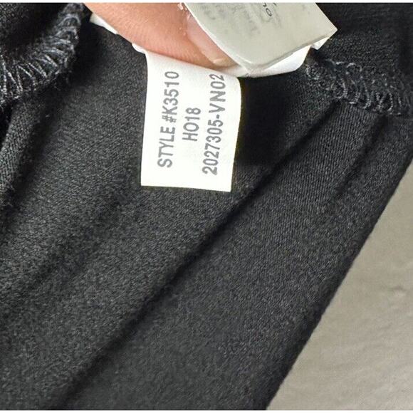 NWT J Crew Swingy Dress Black Jersey Stretch Pockets Knee Length Long Sleeve - Picture 5 of 5